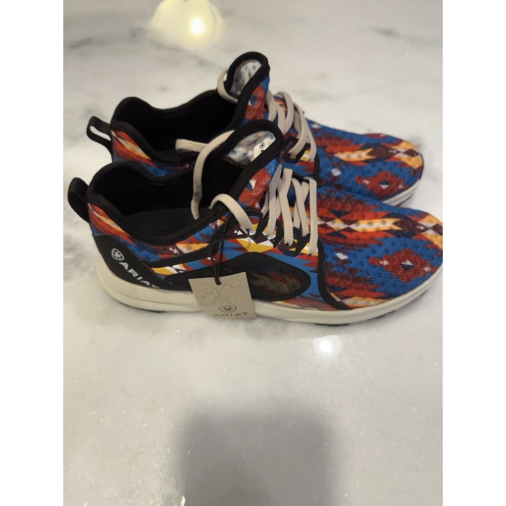 Ariat Fuse Sneakers Women 9B Multi-Color Serape Print Mesh Athletic 10039083